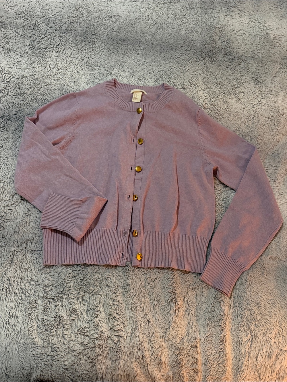 H&M Lilac Button-Up Women's Cardigan